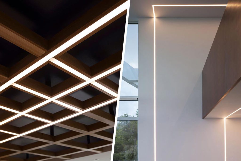 مقایسه چراغ خطی و لاین نوری عریض (پهن)